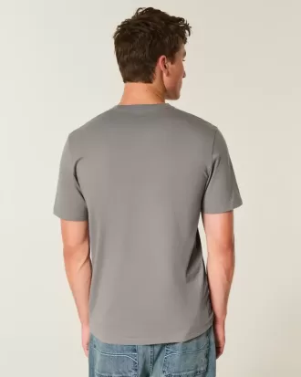 Classic Fit Logo-Rundhals-T-Shirt