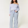 Curvy Baggy-Jeans mit mittlerer Leibhöhe und mittlerer Waschung