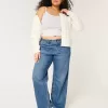 Curvy Baggy-Jeans mit mittlerer Leibhöhe und mittlerer Waschung