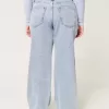 Curvy Baggy-Jeans mit mittlerer Leibhöhe und mittlerer Waschung