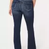 Curvy Bootcut-Jeans mit mittlerer Leibhöhe und dunkler Waschung Curvy Bootcut-Jeans mit mittlerer Leibhöhe und dunkler Waschung