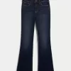 Curvy Bootcut-Jeans mit mittlerer Leibhöhe und dunkler Waschung Curvy Bootcut-Jeans mit mittlerer Leibhöhe und dunkler Waschung