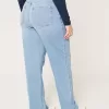 Curvy Dad-Jeans mit ultrahohem Bund und mittlerer Waschung