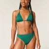 Curvy High-Leg High-Waist Gerippte Cheeky-Bikinihose Curvy High-Leg High-Waist Gerippte Cheeky-Bikinihose
