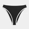 Curvy High-Leg High-Waist Gerippte Cheeky-Bikinihose Curvy High-Leg High-Waist Gerippte Cheeky-Bikinihose