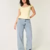 Curvy High-Rise Baggy-Jeans in mittlerer Waschung