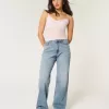 Curvy High-Rise Baggy-Jeans in mittlerer Waschung Curvy High-Rise Baggy-Jeans in mittlerer Waschung