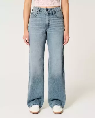 Curvy High-Rise Baggy-Jeans in mittlerer Waschung