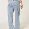 Curvy High-Rise Baggy-Jeans in mittlerer Waschung