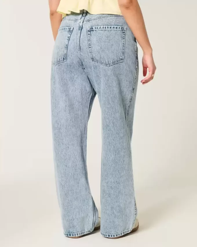 Curvy High-Rise Baggy-Jeans in mittlerer Waschung