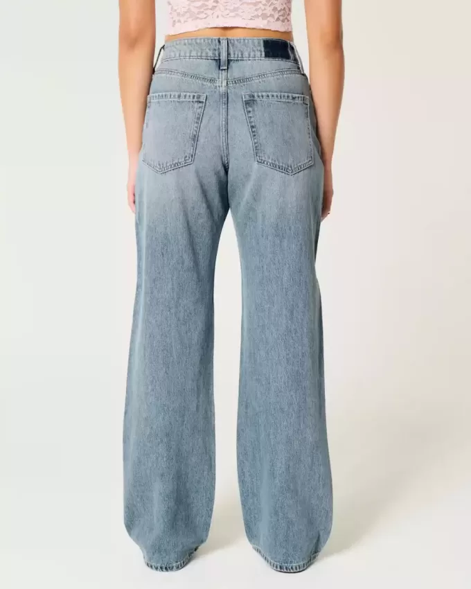 Curvy High-Rise Baggy-Jeans in mittlerer Waschung Curvy High-Rise Baggy-Jeans in mittlerer Waschung
