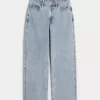 Curvy High-Rise Baggy-Jeans in mittlerer Waschung