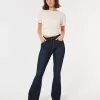 Curvy High-Rise Flare Jeans in dunkler Waschung Curvy High-Rise Flare Jeans in dunkler Waschung