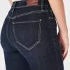 Curvy High-Rise Flare Jeans in dunkler Waschung Curvy High-Rise Flare Jeans in dunkler Waschung