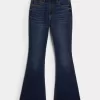 Curvy High-Rise Flare Jeans in dunkler Waschung Curvy High-Rise Flare Jeans in dunkler Waschung