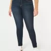 Curvy High-Rise Jeans-Leggings in dunkler Waschung Curvy High-Rise Jeans-Leggings in dunkler Waschung