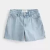 Curvy High-Rise-Jeansshorts in heller Waschung, 5 Zoll Curvy High-Rise-Jeansshorts in heller Waschung, 5 Zoll