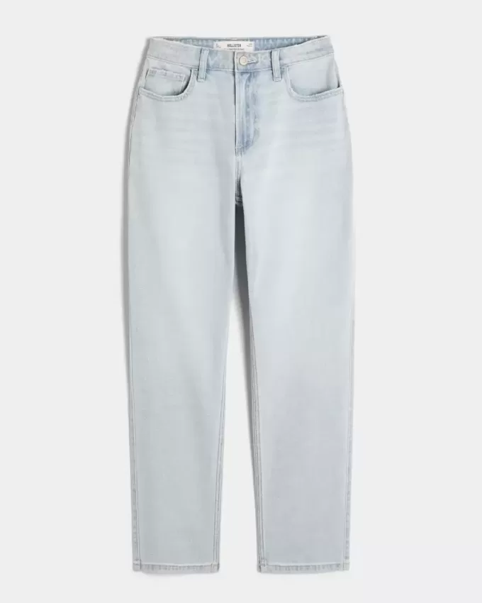 Curvy High-Rise Straight Jeans in heller Waschung Curvy High-Rise Straight Jeans in heller Waschung