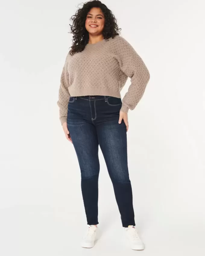 Curvy High-Rise Super Skinny Jeans in dunkler Waschung Curvy High-Rise Super Skinny Jeans in dunkler Waschung