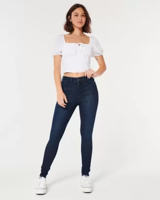 Curvy High-Rise Super Skinny Jeans in dunkler Waschung Curvy High-Rise Super Skinny Jeans in dunkler Waschung