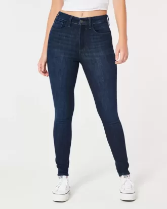 Curvy High-Rise Super Skinny Jeans in dunkler Waschung Curvy High-Rise Super Skinny Jeans in dunkler Waschung