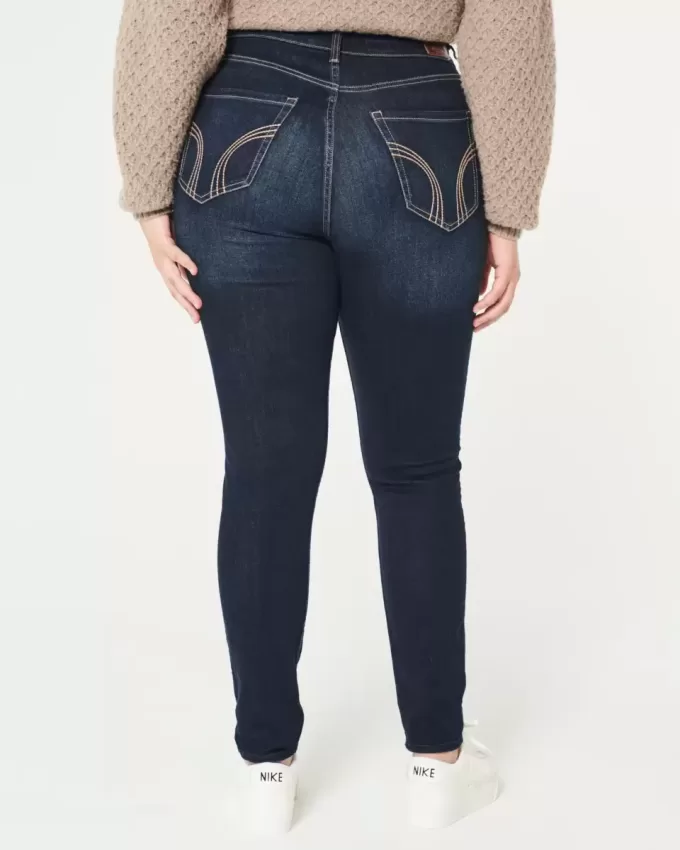 Curvy High-Rise Super Skinny Jeans in dunkler Waschung Curvy High-Rise Super Skinny Jeans in dunkler Waschung
