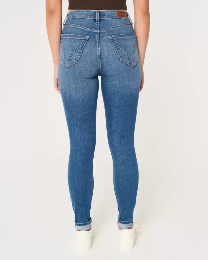 Curvy High-Rise Super Skinny Jeans in dunkler Waschung Curvy High-Rise Super Skinny Jeans in dunkler Waschung