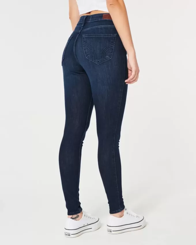 Curvy High-Rise Super Skinny Jeans in dunkler Waschung Curvy High-Rise Super Skinny Jeans in dunkler Waschung