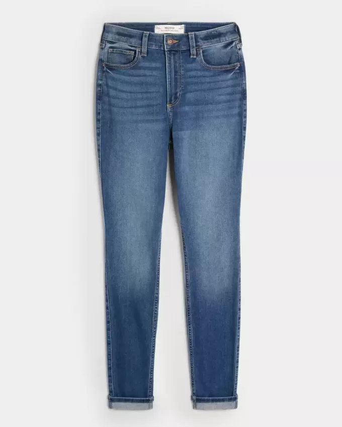 Curvy High-Rise Super Skinny Jeans in dunkler Waschung Curvy High-Rise Super Skinny Jeans in dunkler Waschung