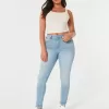 Curvy High-Rise Super Skinny Jeans in mittlerer Waschung Curvy High-Rise Super Skinny Jeans in mittlerer Waschung