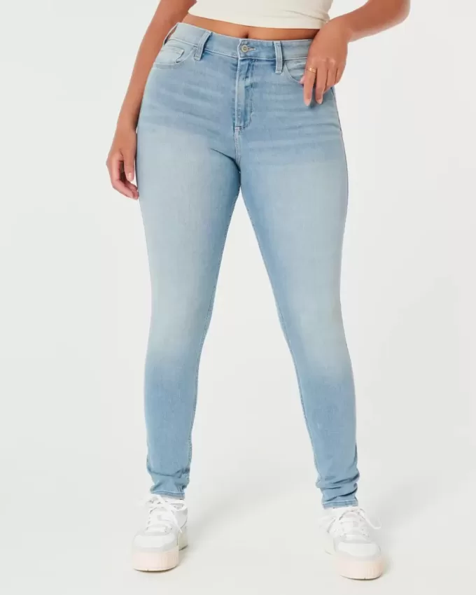 Curvy High-Rise Super Skinny Jeans in mittlerer Waschung Curvy High-Rise Super Skinny Jeans in mittlerer Waschung