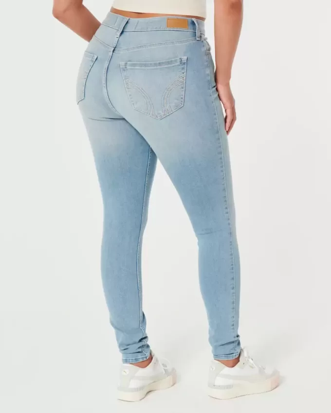 Curvy High-Rise Super Skinny Jeans in mittlerer Waschung Curvy High-Rise Super Skinny Jeans in mittlerer Waschung
