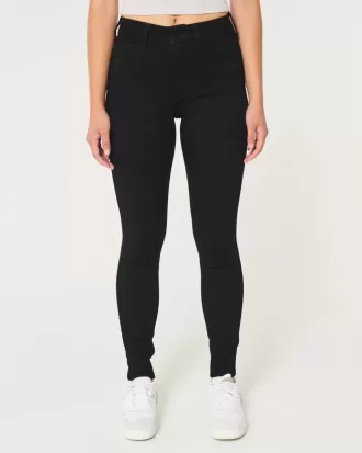 Curvy High-Rise Super Skinny Jeans in Schwarz