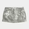 Curvy Low-Rise Camo Denim Mini-Skort Curvy Low-Rise Camo Denim Mini-Skort
