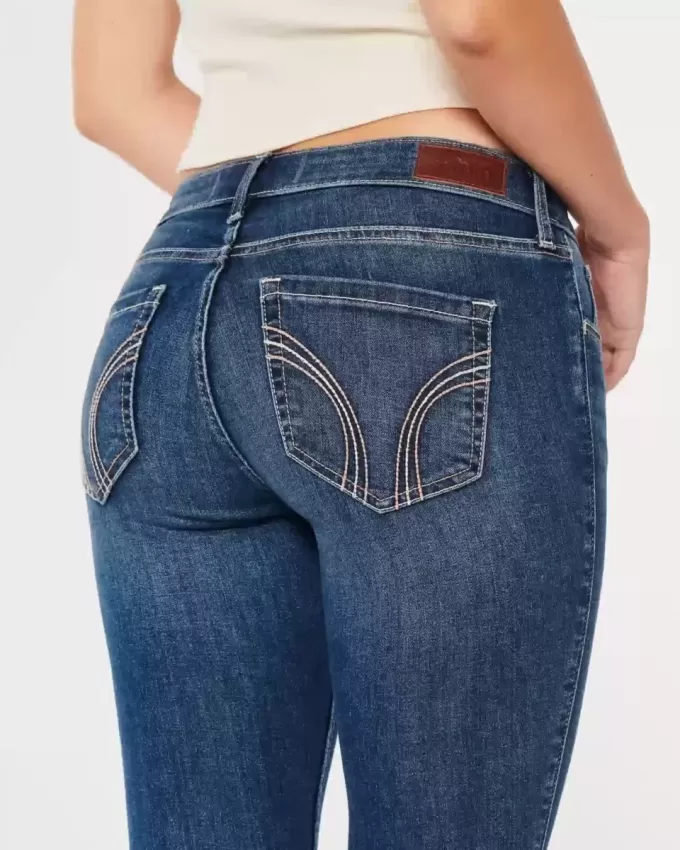 Curvy Low Rise Super Skinny Jeans in dunkler Waschung