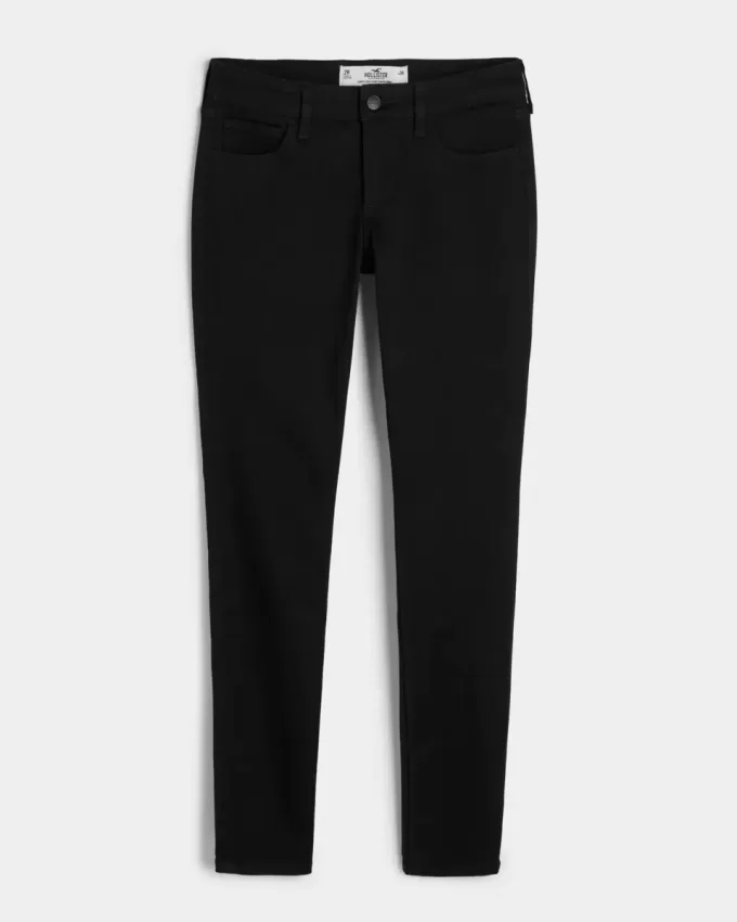Curvy Low Rise Super Skinny Jeans in Schwarz Curvy Low Rise Super Skinny Jeans in Schwarz