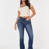 Curvy Mid-Rise Boot-Jeans mit mittlerer Waschung Curvy Mid-Rise Boot-Jeans mit mittlerer Waschung