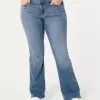 Curvy Mid-Rise Boot-Jeans mit mittlerer Waschung Curvy Mid-Rise Boot-Jeans mit mittlerer Waschung