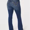 Curvy Mid-Rise Boot-Jeans mit mittlerer Waschung Curvy Mid-Rise Boot-Jeans mit mittlerer Waschung