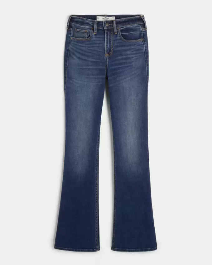 Curvy Mid-Rise Boot-Jeans mit mittlerer Waschung Curvy Mid-Rise Boot-Jeans mit mittlerer Waschung