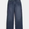Curvy Ultra High Rise Baggy-Jeans in dunkler Waschung Curvy Ultra High Rise Baggy-Jeans in dunkler Waschung
