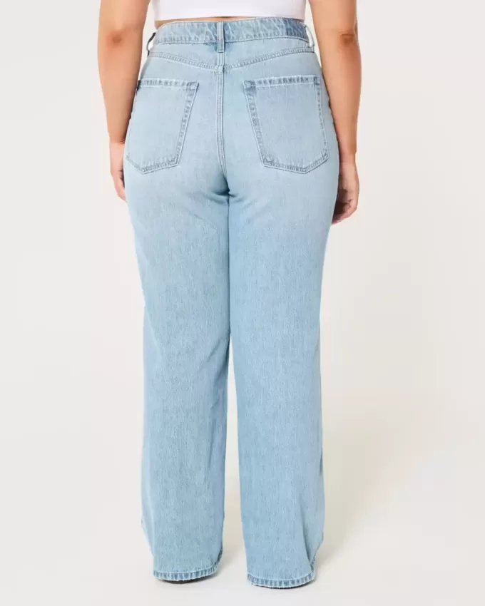 Curvy Ultra High Rise Baggy-Jeans in mittlerer Waschung Curvy Ultra High Rise Baggy-Jeans in mittlerer Waschung