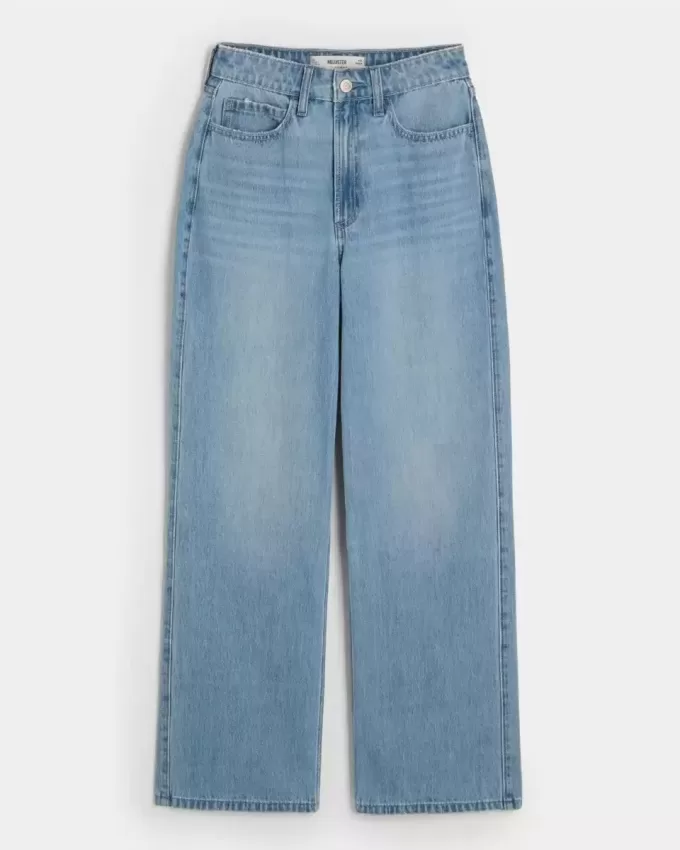 Curvy Ultra High Rise Baggy-Jeans in mittlerer Waschung Curvy Ultra High Rise Baggy-Jeans in mittlerer Waschung