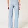 Dad-Jeans mit hohem Bund und heller Waschung Dad-Jeans mit hohem Bund und heller Waschung