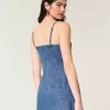 Denim-Minikleid mit Kirschgrafik Denim-Minikleid mit Kirschgrafik