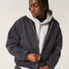 Denim-Skaterjacke mit Reißverschluss Denim-Skaterjacke mit Reißverschluss