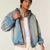 Denim-Skaterjacke mit Reißverschluss