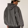 Denim-Skaterjacke mit Reißverschluss