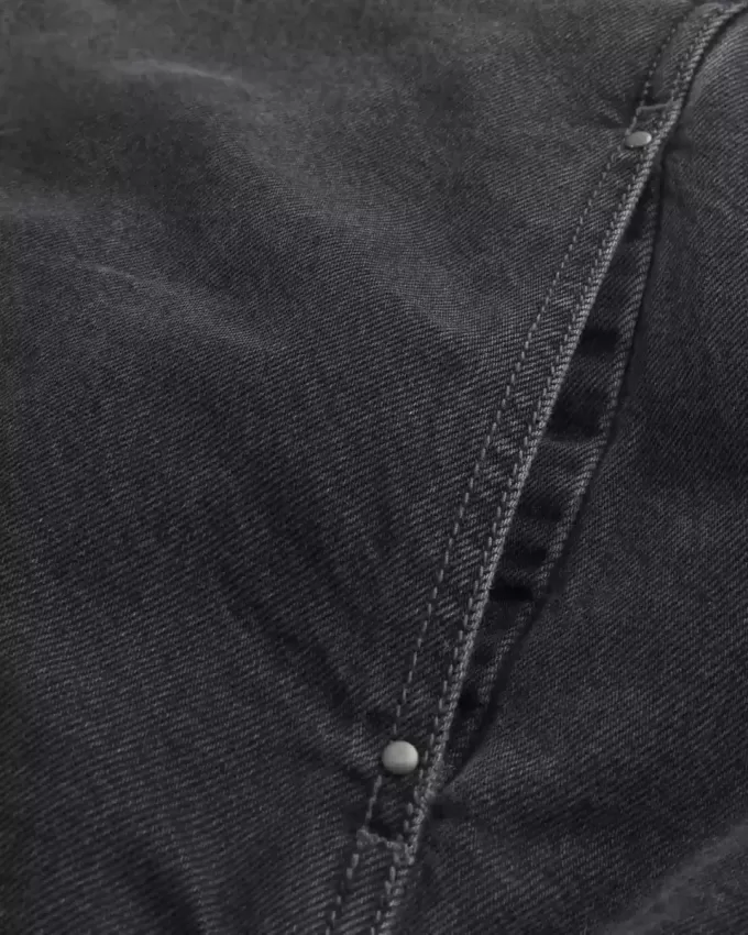 Denim-Skaterjacke mit Reißverschluss Denim-Skaterjacke mit Reißverschluss