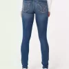 Dunkel verwaschene Low-Rise-Super-Skinny-Jeans Dunkel verwaschene Low-Rise-Super-Skinny-Jeans